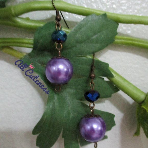 🎀 Dangling Beaded Earrings - Picture 1 of 2